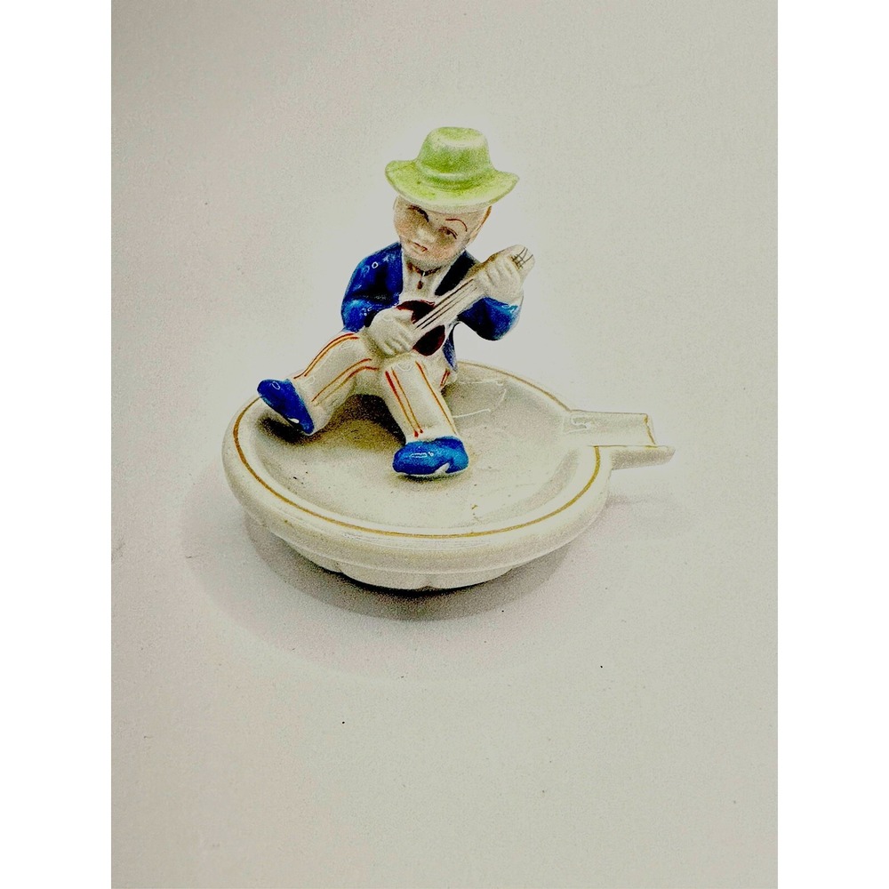 Vintage Little Boy Ashe Tray Porcelain 3"  Rare